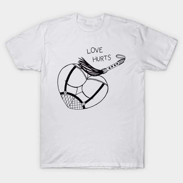 Love Hurts T-Shirt by shopbetafishes